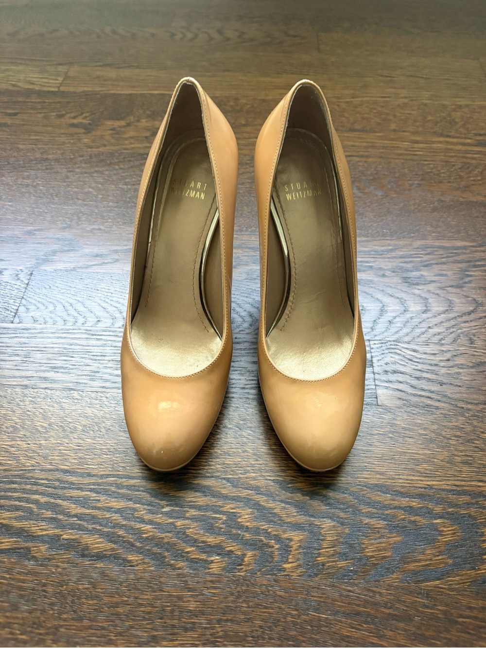 Stuart Weitzman Nude Leather High Heel Pumps Size 7